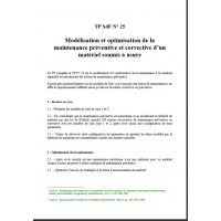 TP 25 : Modélisation et optimisation de la maintenance préventive et corrective d’un matériel soumis à usure 
